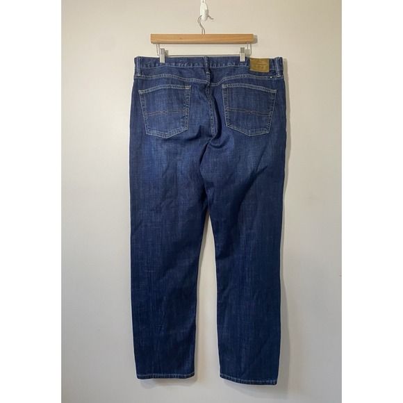Lucky Brand 329 Classic Straight Jeans Mens 40/32 Dark Wash Denim‎ Stretch EUC - Picture 2 of 7